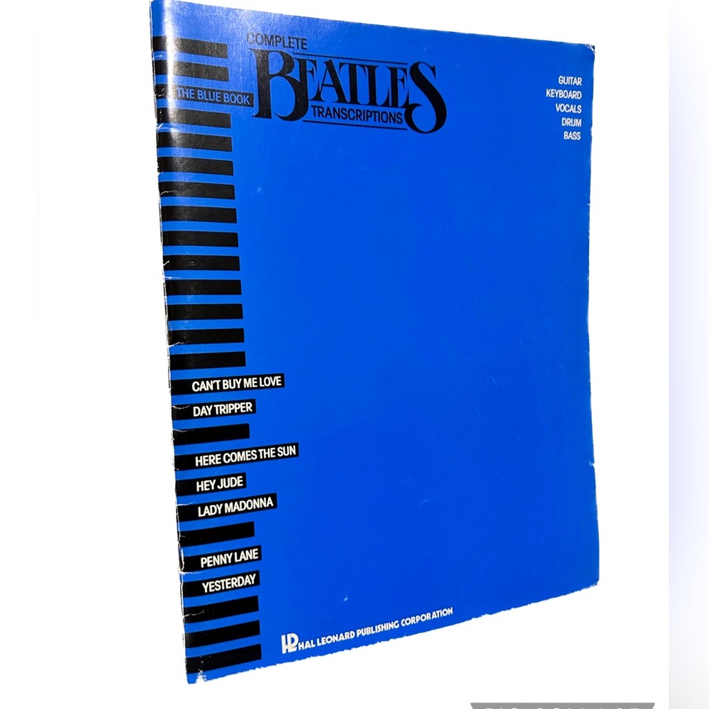 VTG RARE Beatles The Blue Book Complete Transcriptions 1987 Sheet Music